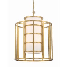 Hulton 6 Light 21" Wide Chandelier with Silk Shade