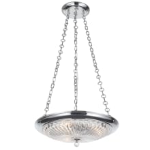Celina 3 Light 20" Wide Pendant with Patterned Glass Shade
