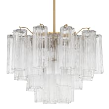 Addis 6 Light 20" Wide Waterfall Chandelier with Clear Glass Shades