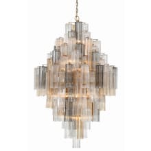 Addis 20 Light 31" Wide Crystal Waterfall Chandelier with Autumn Crystal Shades