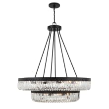 Alister 26 Light 42" Wide Ring Chandelier with Clear Glass Shades