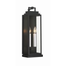 Aspen 2 Light 19" Tall Outdoor Wall Sconce