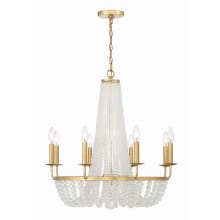 Bella 8 Light 26" Wide Beaded Empire Chandelier