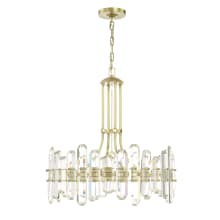 Bolton 8 Light 25" Wide Crystal Drum Chandelier with Faceted Crystal Accents