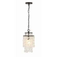 Brielle 7" Wide Mini Pendant with Shell Shade