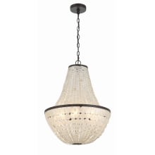 Brielle 6 Light 18" Wide Empire Chandelier with Shell Shade