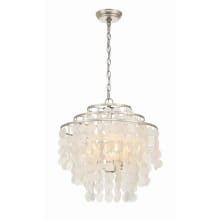 Brielle 4 Light 18" Wide Chandelier with Shell Shade