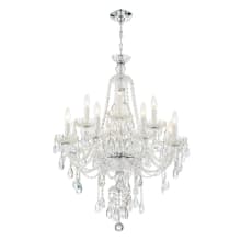 Candace 12 Light 28" Wide Crystal Chandelier with Hand Cut Crystal Accents
