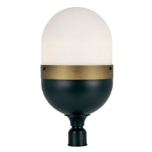 Capsule 3 Light 23" Tall Outdoor Single Head Post Light with Frosted Glass Shade