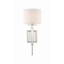 Clifton 20" Tall Wall Sconce with Silk Shade