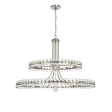 Clover 24 Light 39" Wide Ring Chandelier with Glass Ball Accents
