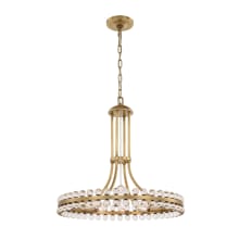 Clover 8 Light 23" Wide Ring Chandelier with Glass Ball Accents