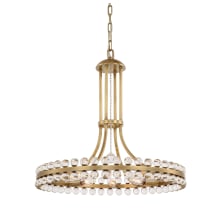 Clover 8 Light 23" Wide Ring Chandelier with Glass Ball Accents