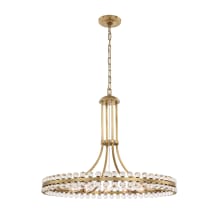 Clover 12 Light 29" Wide Ring Chandelier with Glass Ball Accents