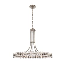 Clover 12 Light 29" Wide Ring Chandelier with Glass Ball Accents