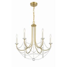 Delilah 6 Light 24" Wide Crystal Candle Style Chandelier