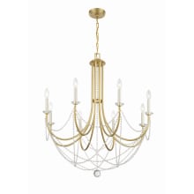 Delilah 8 Light 32" Wide Crystal Candle Style Chandelier
