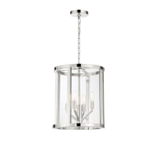 Devon 4 Light 14" Wide Pendant with Clear Glass Shade