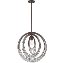 Doral 20" Wide Wrought Iron Pendant