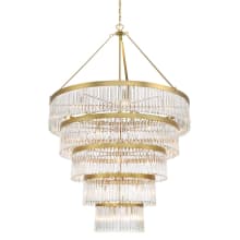 Emory 30 Light 48" Wide Crystal Ring Chandelier
