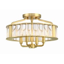 Farris 4 Light 17" Wide Semi-Flush Drum Ceiling Fixture