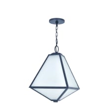 Glacier 3 Light 14" Wide Outdoor Pendant with Frosted Glass Shade