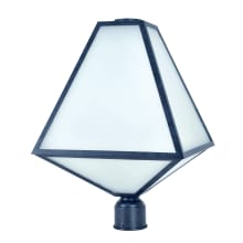 Glacier 3 Light 21" Tall Outdoor Single Head Post Light with Frosted Glass Shade