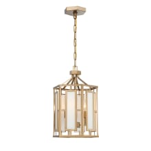 Hillcrest 3 Light 12" Wide Pendant with Frosted Glass Shade