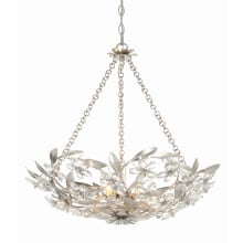 Marselle 6 Light 24" Wide Taper Candle Abstract Chandelier