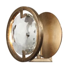 Quincy 7" Tall Wall Sconce with Clear Faceted Crystal Shade
