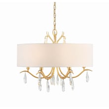 Rollins 6 Light 24" Wide Crystal Drum Chandelier