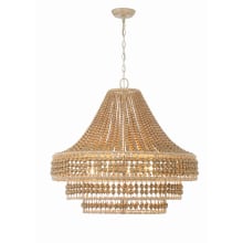 Silas 8 Light 30" Wide Beaded Empire Chandelier