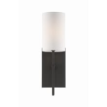 Veronica 17" Tall Wall Sconce with Silk Shade