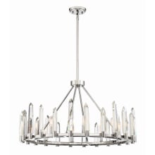 Watson 8 Light 32" Wide Crystal Chandelier with Clear Glass Accents