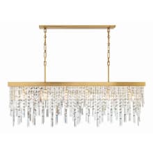 Winfield 6 Light 49" Wide Crystal Linear Chandelier