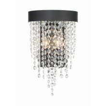 Winham 2 Light 16" Tall Wall Sconce with Hand Cut Crystal Accents