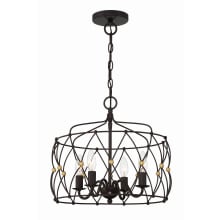 Zucca 4 Light 17" Wide Taper Candle Pendant