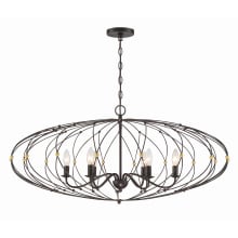 Zucca 6 Light 38" Wide Taper Candle Chandelier