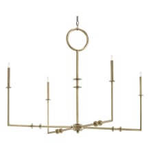 Rogue 4 Light 49" Wide Single Tier Candle Style Chandelier
