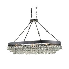 Balthazar 6 Light Large Chandelier with Suspended Clear Glass Globes
