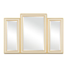 Arden 27-1/4" x 40-3/4" Rectangular Beveled Brass, Wood Framed Bathroom Mirror