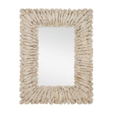 Beachhead 51" x 40" Rectangular Flat Wood Accent Mirror