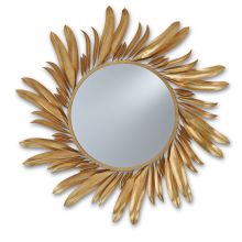 Folium Circular Wrought Iron Mirror