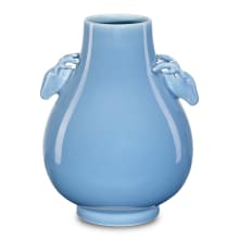 Sky Blue 9" Wide Vase