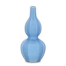 Sky Blue 9" Wide Vase