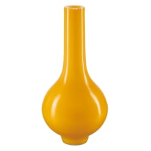 Imperial Yellow Peking 7" Wide Vase