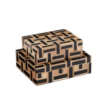 Aarna Composite, Wood Decorative Boxes - Set of 2