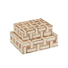 Aarna Wood, Composite Decorative Boxes - Set of 2