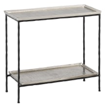 Boyles 22" Long Aluminum and Iron Accent Table with Rubber Feet