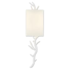 Baneberry 31" Tall LED Wall Sconce with Fabric Shade